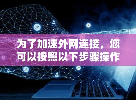 为了加速外网连接，您可以按照以下步骤操作