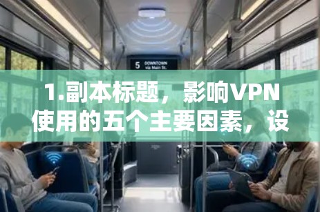1.副本标题，影响VPN使用的五个主要因素，设备兼容性、网络稳定性、价格高、设备兼容性、网络稳定性
