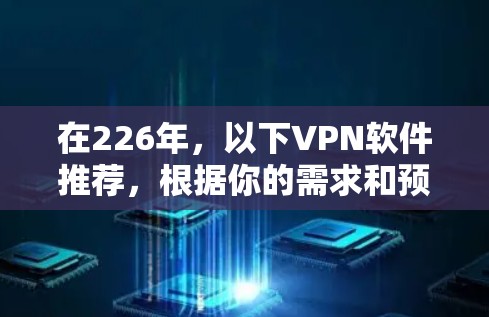 在226年，以下VPN软件推荐，根据你的需求和预算